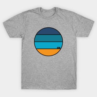 Sea 'Thick Lines' Retro Logo T-Shirt